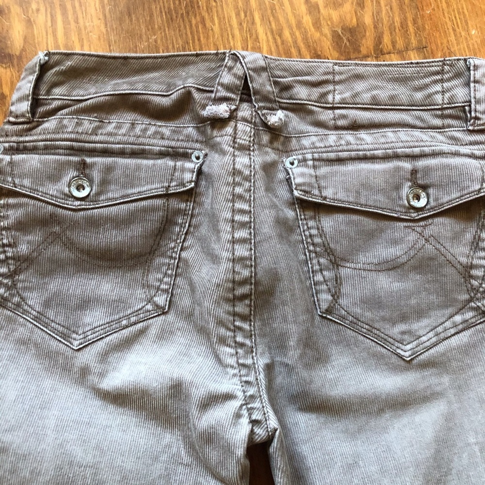 Gray corduroy jeans